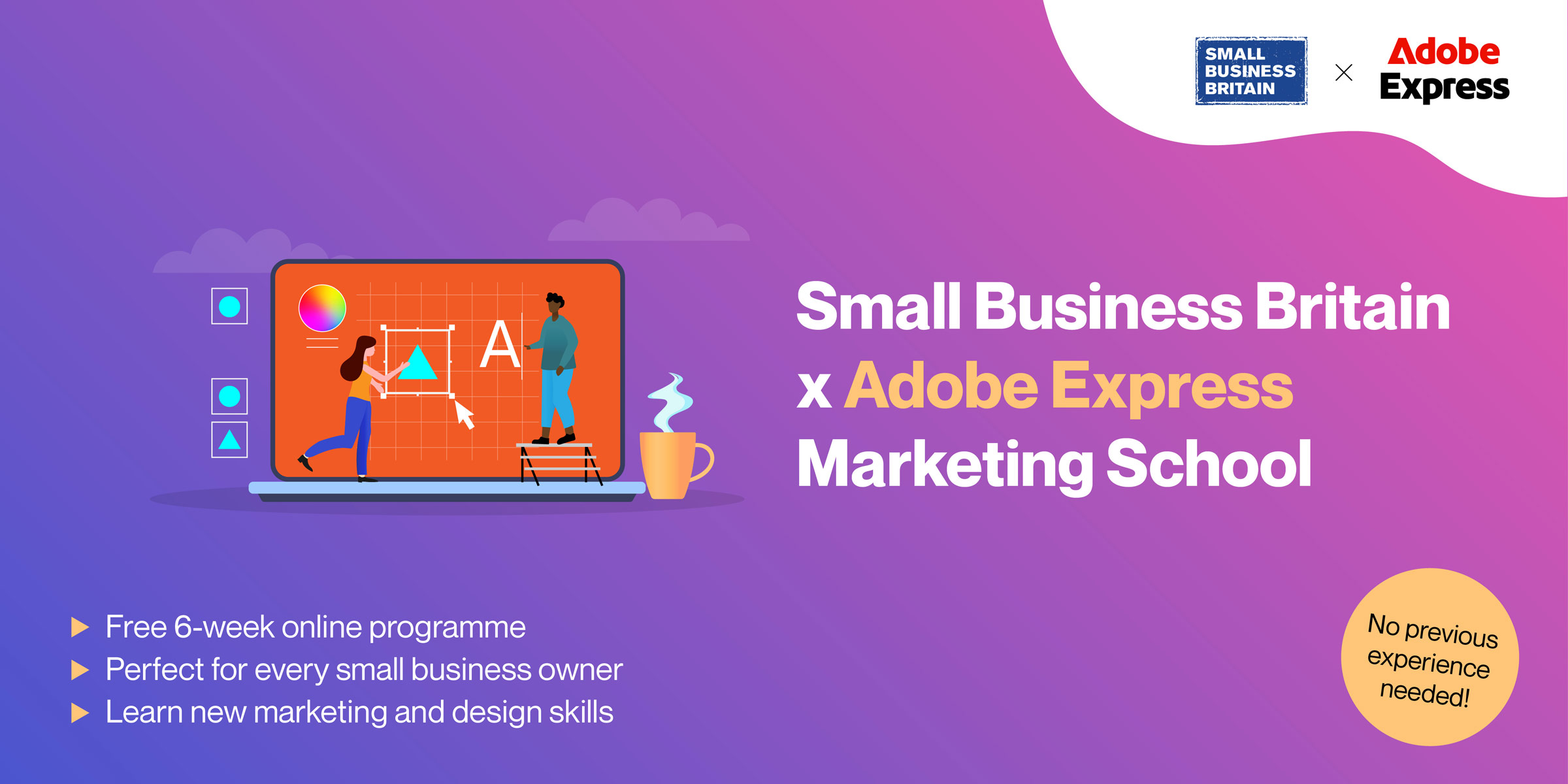 Adobe Express Marketing School Header